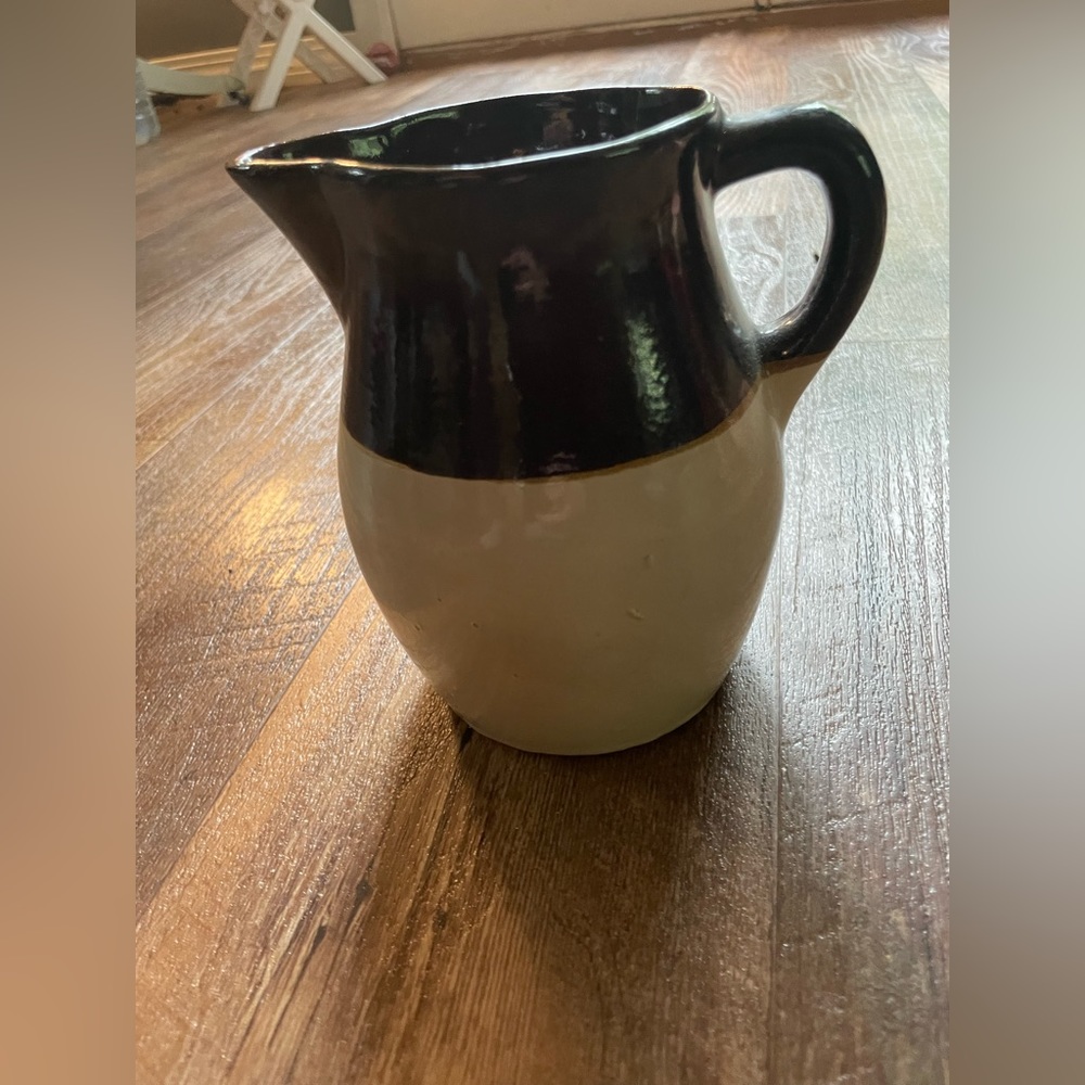 Antique pottery pitcher